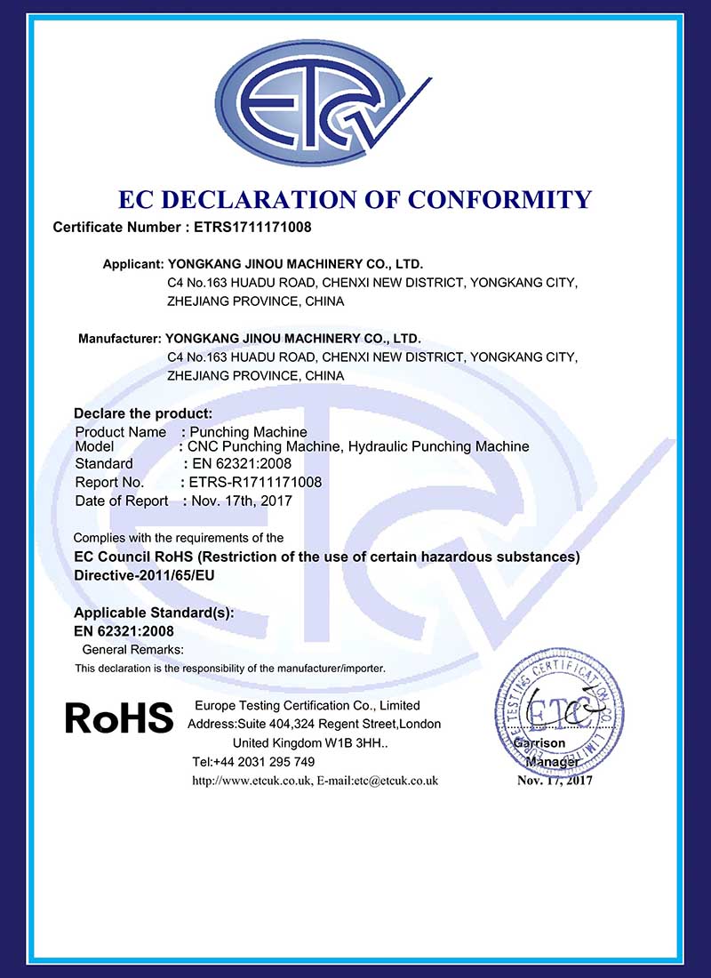广东RoHS Certificate